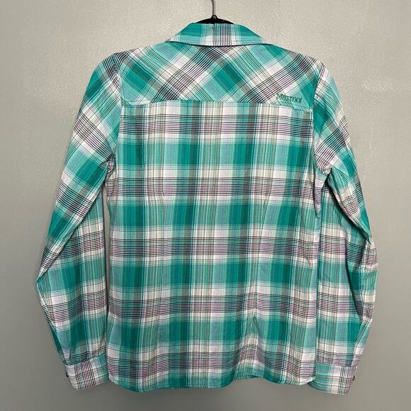 Marmot Marissa Long Sleeve Packable Plaid Button Down Lightweight Shirt Women S - Picture 2 of 11